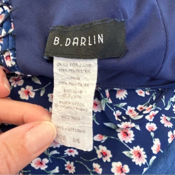 Floral Print Sleeveless Dress B. Darlin Size 5/6 - Picture 9 of 9